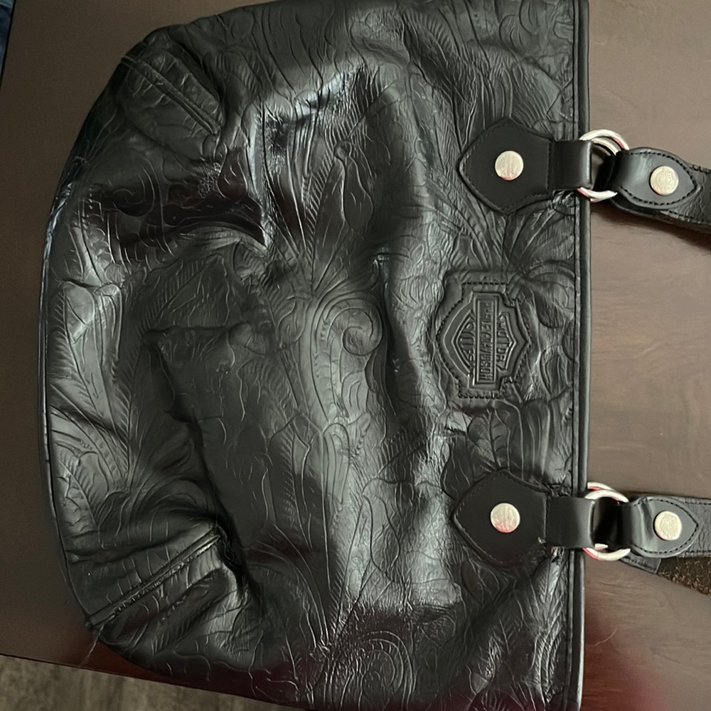 Harley leather purse